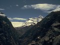 Nanda Devi peak view from outer Sanctuary near Bujgara