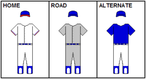 An illustration showing baseball uniforms