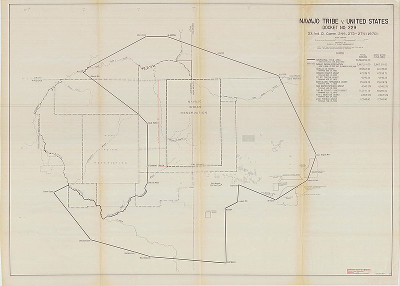 File:Navajo Tribe v. United States Exhibit Map - NARA - 84785485.jpg