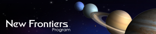 Header of the New Frontiers program website, as of January 2016. New Frontiers program website header, 2016.png