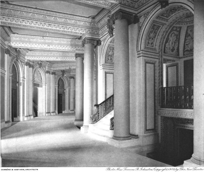 File:New Theatre - main foyer circulation - The Architect 1909.jpg