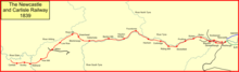 System map of the Newcastle and Carlisle Railway in 1839 Newc&Carl.png