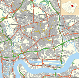 Location of Thames Barrier Park in Newham