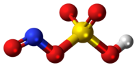 Nitrosylsulfuric acid molecule ball.png