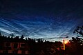 Noctilucent clouds over Rabka-Zdrój