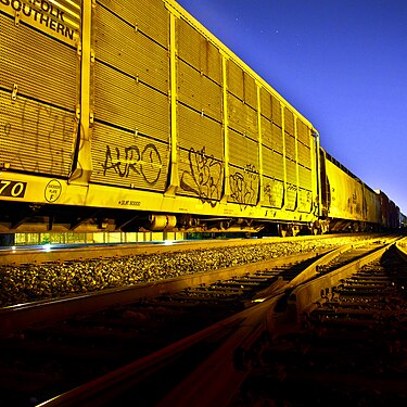 Train in darkness