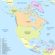 North America, administrative divisions - de - colored.svg
