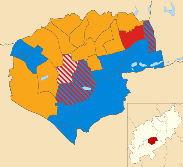 Northampton UK local election 2007 map.svg