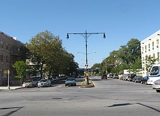 Nostrand Avenue street in Brooklyn, New York