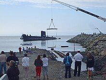 Sosirea Onondaga în Pointe-au-Père pe 29 august 2008