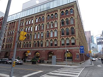 Main building for George Brown College St. James campus. Old Christie biscuit factory, on George Street, now part of George Brown College, 2014 11 30 -z.jpg