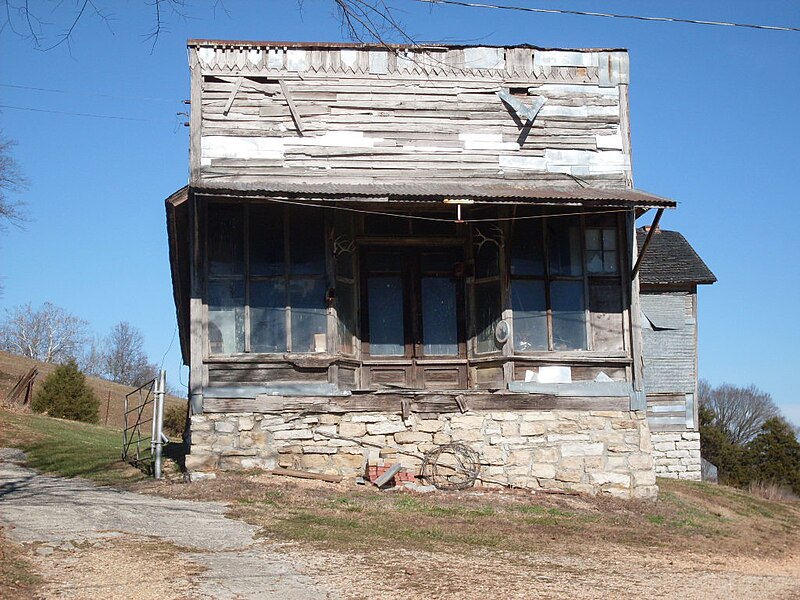 File:Old store building in Jamesville, Stone County, Missouri.JPG