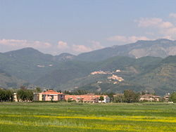 View of Luni Mare with Ortonovo and Nicola in the background.
