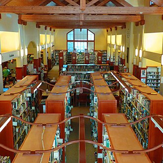 view of library book stacks Overview-Wiki.jpg