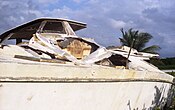 Teignmouth Electron (boat), remains at Cayman Brac, by Packmatt, 2001