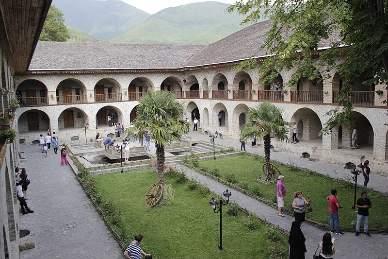 File:Palace of Shaki Khans (view from balcony).jpg