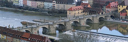 Panorama Alte Mainbrücke Würzburg