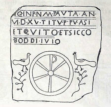 Pauta Inschrift Umzeichnung