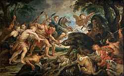 The hunt of Meleagros and Atalante 1616-1620