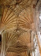 Retrochoir vějířová klenba (Peterborough Cathedral)