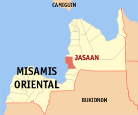 Jasaan na Misamis Oriental Coordenadas : 8°39'N, 124°45'E