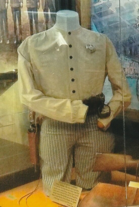 Clothes worn by sheriff Henry Garfias in 1881