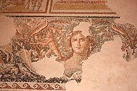 The "Mona Lisa of the Galilee" mosaic in Sepphoris