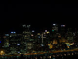 The skyline of downtown Pittsburgh seen from Mount Washington