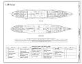 Plans- Main Deck, Second Deck - USS Vulcan, James River Reserve Fleet, Newport News, Newport News, VA HAER VA-129 (sheet 4 of 6).tif