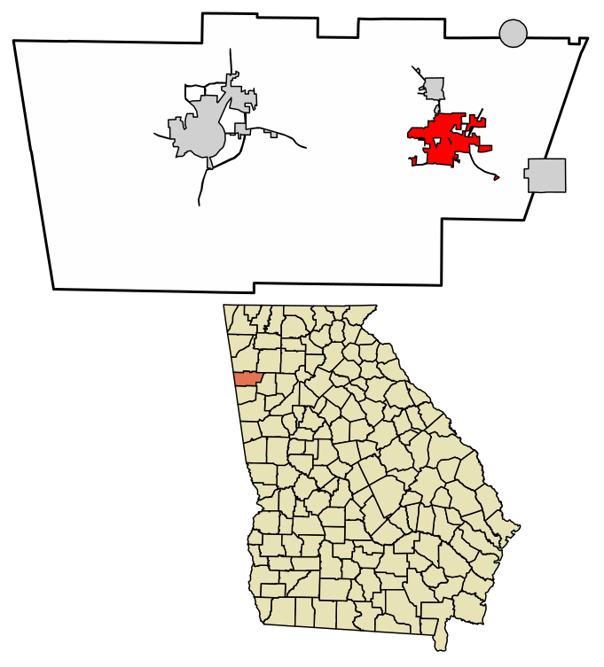 File:Polk County Georgia Incorporated and Unincorporated areas Rockmart Hig...