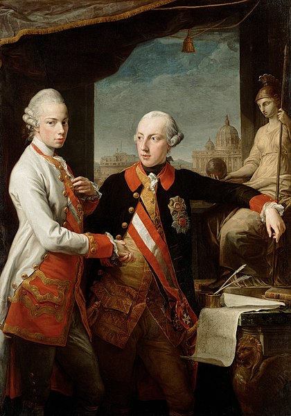 File:Pompeo Batoni - Emperor Joseph II with Grand Duke Pietro Leopoldo of Tuscany - Google Art Project.jpg