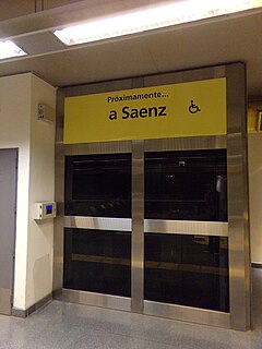 Sáenz (Buenos Aires Underground) Buenos Aires Underground station