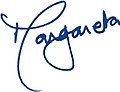 Signature of Princess Margareta of Romania