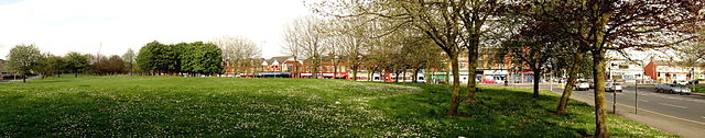 Princess Road and Princess Park in Moss Side.
