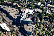 Providence Portland Medical Center and heliport aerial, 2023 Providence Portland Medical Center and heliport aerial.jpg