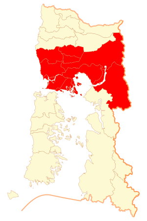 Провинция Льянкиуэ на карте