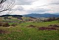 English: Pass Radomierska Polski: widok z Przełęczy Radomierska w Górach Ołowianych (Różanka) Deutsch: Blick zum Seiffersdorfer Pass/Pass Radomierska und den Bleibergkamm mit Rosengarten (628 m)