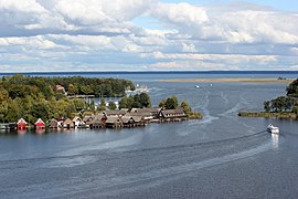 Jezero Müritz a město Röbel