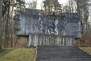 monument til partisaner - deltakere i slaget 14. mai 1944