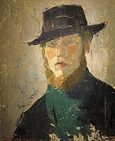 Autoportrait au chapeau noir (1908), Schepenhuis Mechelen.