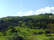 Shusha as seen from the road approaching the town Road leading to Shushi.JPG