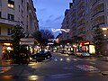 Rue Favre à Chambéry illuminée en soirée (24 décembre 2018).JPG