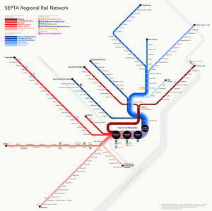 SEPTA Kereta api Regional Diagram.svg