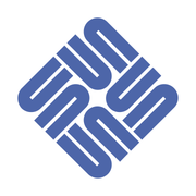 Logo Sun (Microsystems) créé en 1982 par Vaughan Pratt, constitué de lettres tournoyantes.