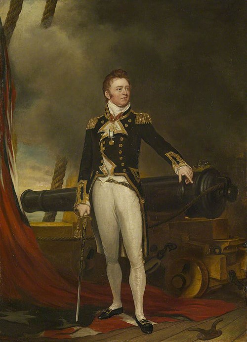 Captain Sir Philip Bowes Vere Broke, by Samuel Lane