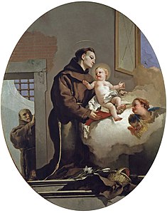 Saint Antoine de Padoue avec le Christ enfant