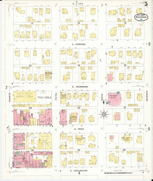 File:Sanborn Fire Insurance Map from Red Oak, Montgomery County, Iowa. LOC sanborn02801 004-5.tif