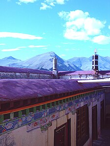 Roof of Sanga Monastery