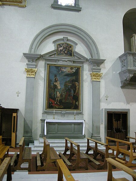 File:Santuario di Santa Maria dell'Impruneta, interno, Martirio di San Sebastiano di Matteo Rosselli.JPG