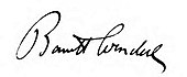 signature de Barrett Wendell